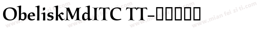 ObeliskMdITC TT字体转换